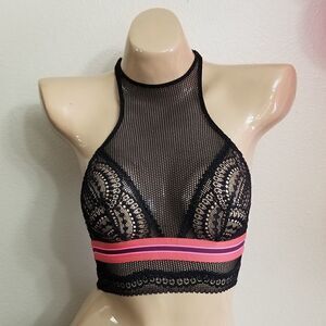 Victoria's Secret Black High Neck Bralette